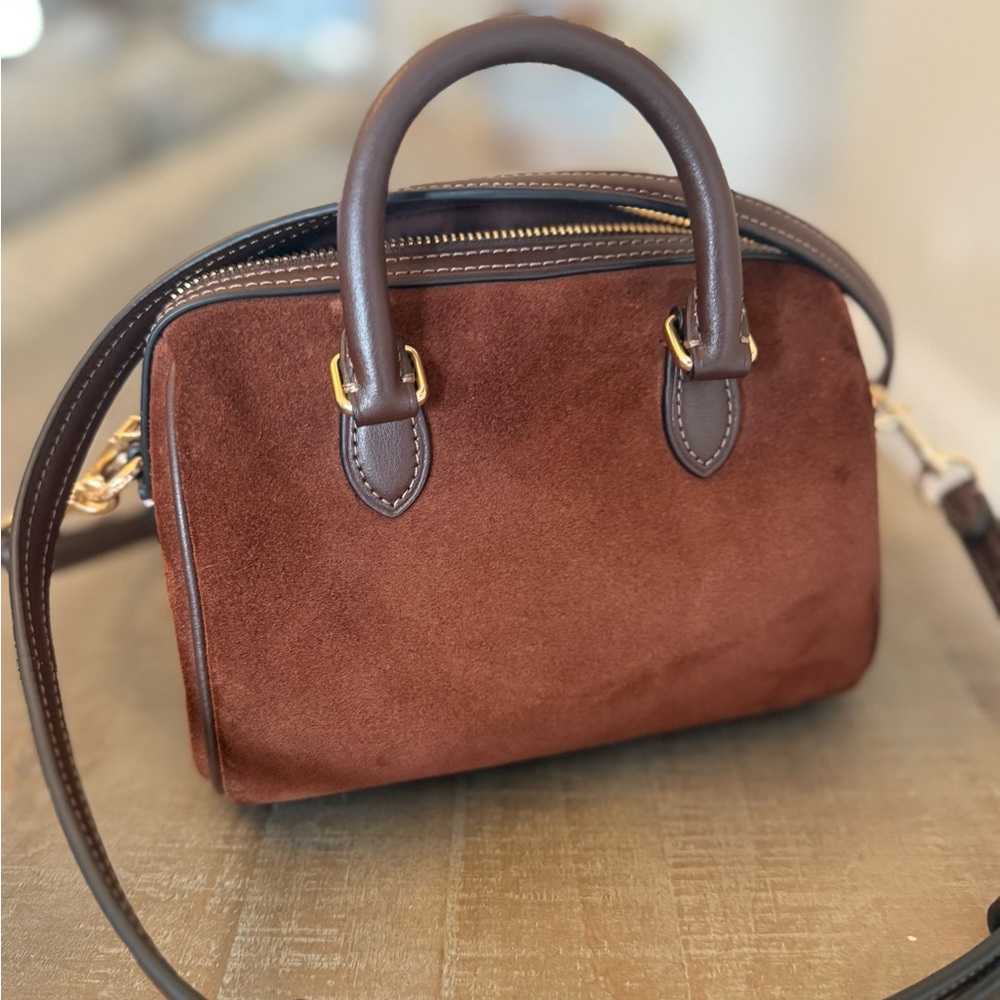 Coach Mini Rowan Crossbody Suede Bag - Picture 2 of 8